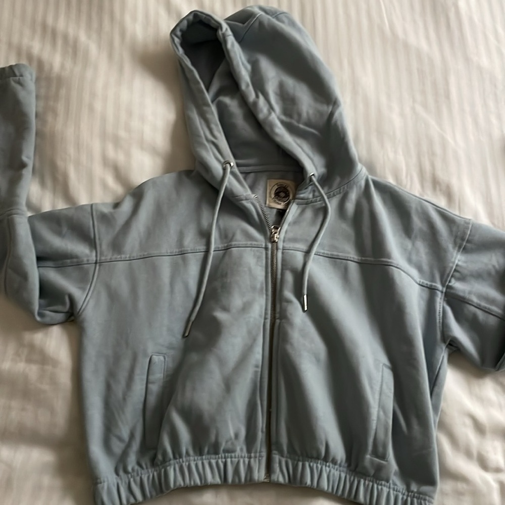 Ashley Women’s Blue Mini Zip Up Hoodie